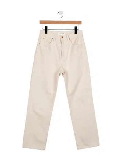 Pre-owned Slvrlake Low-rise Straight Leg Jeans In Neutral