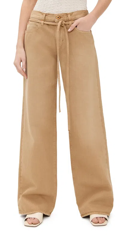 Slvrlake Mica Belted Jeans Gold Rush