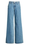 Slvrlake Mica High Waist Wide Leg Jeans In Satisfaction