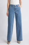 Slvrlake Mica High Waist Wide Leg Jeans In Satisfaction