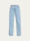 Slvrlake Mica Low-rise Wide Relaxed Jeans In Clear Skie
