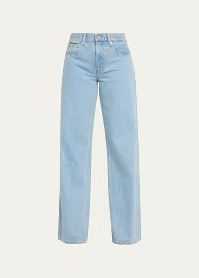 Slvrlake Mica Low-rise Wide Relaxed Jeans In Clear Skie