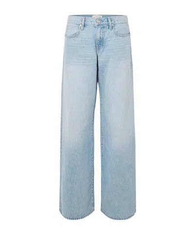 Slvrlake Kennedy Pleated Rigid High-rise Wide-leg Jeans In Light Denim