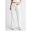 Slvrlake Mica No Waistband Wide Leg Jeans In Natural White
