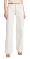 Slvrlake Mica No Waistband Wide Leg Jeans In Natural White