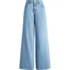 Slvrlake Mica Organic Cotton Wide Leg Jeans In Sunset Angel