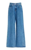 Slvrlake Mica Low-rise Wide-leg Jeans In Medium Wash