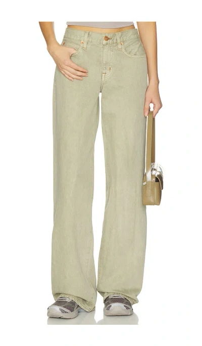 Slvrlake Mica Wide Leg Jeans In Green