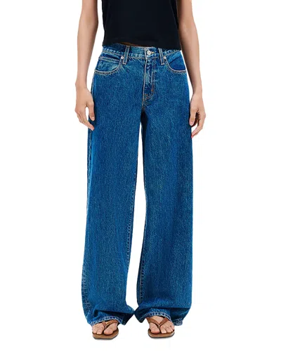 Slvrlake Mica Wide Leg Relaxed Jeans In Sweet Memory In Blue