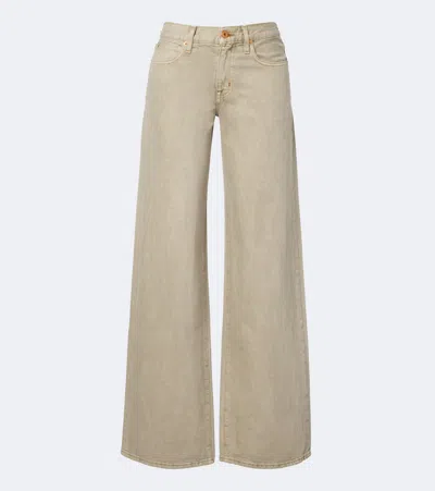 Slvrlake Mica Wide-leg Jeans In Sand Dune