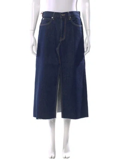 Pre-owned Slvrlake Midi Length Skirt W/ Tags In Blue
