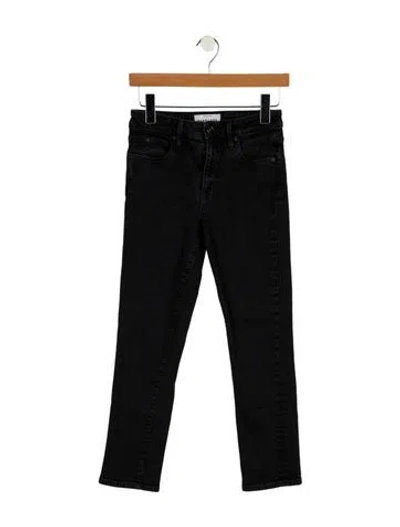 Pre-owned Slvrlake Mid-rise Skinny Leg Jeans In Black