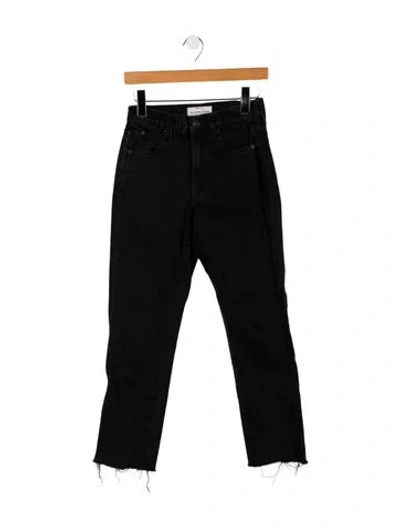 Pre-owned Slvrlake Mid-rise Skinny Leg Jeans In Black