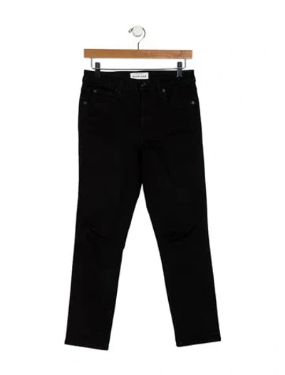 Pre-owned Slvrlake Mid-rise Skinny Leg Jeans In Black