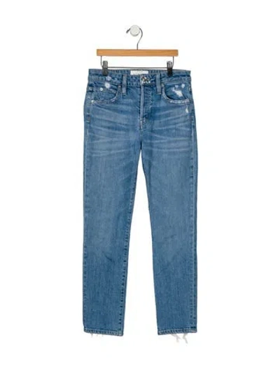 Pre-owned Slvrlake Mid-rise Skinny Leg Jeans In Blue