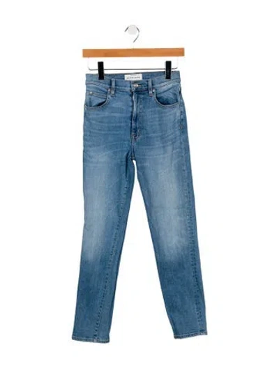 Pre-owned Slvrlake Mid-rise Skinny Leg Jeans In Blue