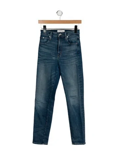 Pre-owned Slvrlake Mid-rise Skinny Leg Jeans In Blue
