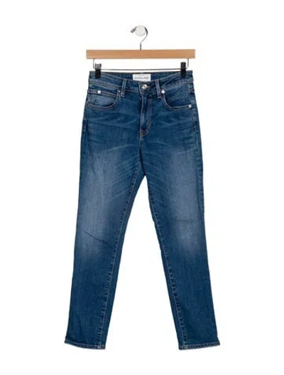 Pre-owned Slvrlake Mid-rise Skinny Leg Jeans In Blue