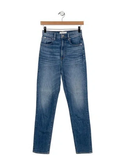 Pre-owned Slvrlake Mid-rise Skinny Leg Jeans In Blue