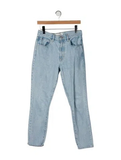 Pre-owned Slvrlake Mid-rise Skinny Leg Jeans In Blue