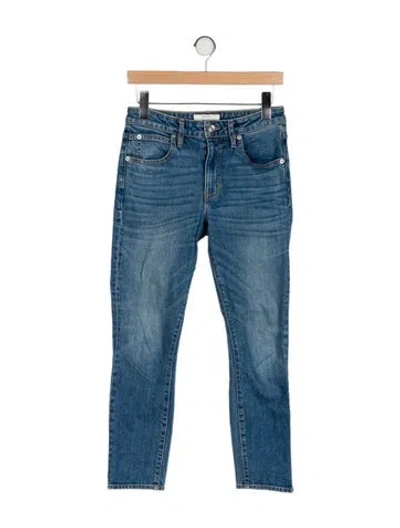 Pre-owned Slvrlake Mid-rise Skinny Leg Jeans In Blue