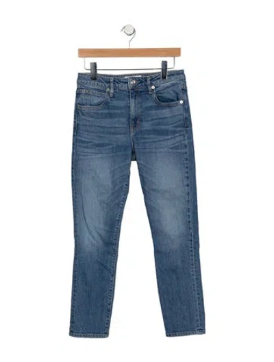 Pre-owned Slvrlake Mid-rise Skinny Leg Jeans In Blue