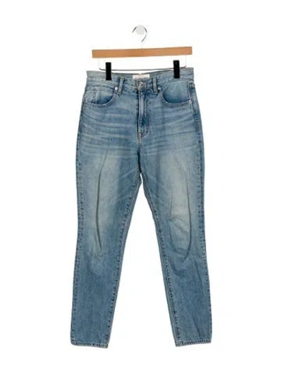 Pre-owned Slvrlake Mid-rise Skinny Leg Jeans In Blue