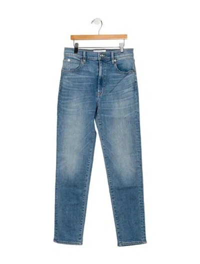 Pre-owned Slvrlake Mid-rise Skinny Leg Jeans In Blue