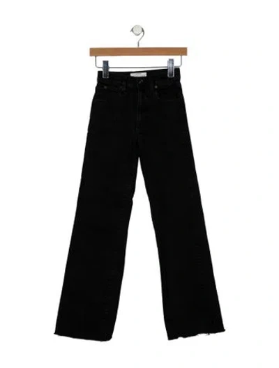 Pre-owned Slvrlake Mid-rise Straight Leg Jeans In Black