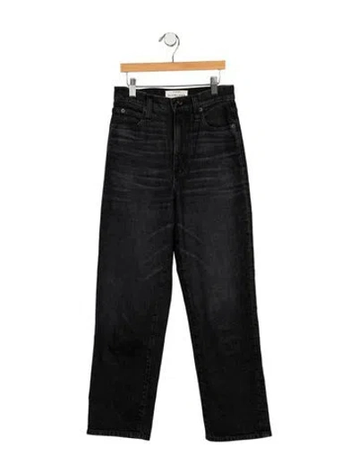 Pre-owned Slvrlake Mid-rise Straight Leg Jeans In Blue