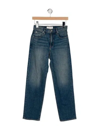 Pre-owned Slvrlake Mid-rise Straight Leg Jeans In Blue