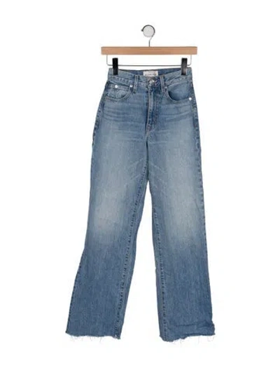 Pre-owned Slvrlake Mid-rise Straight Leg Jeans In Blue