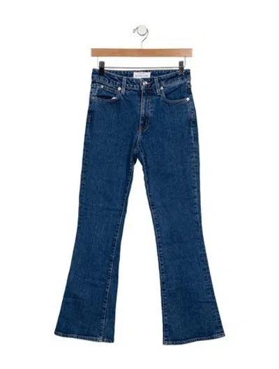 Pre-owned Slvrlake Mid-rise Straight Leg Jeans In Blue