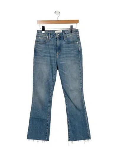 Pre-owned Slvrlake Mid-rise Straight Leg Jeans In Blue
