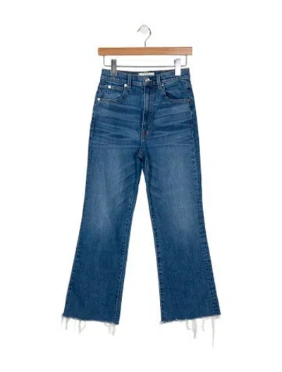 Pre-owned Slvrlake Mid-rise Straight Leg Jeans In Blue