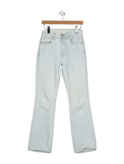 Pre-owned Slvrlake Mid-rise Straight Leg Jeans In Blue