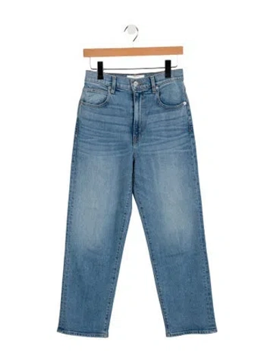 Pre-owned Slvrlake Mid-rise Straight Leg Jeans In Blue