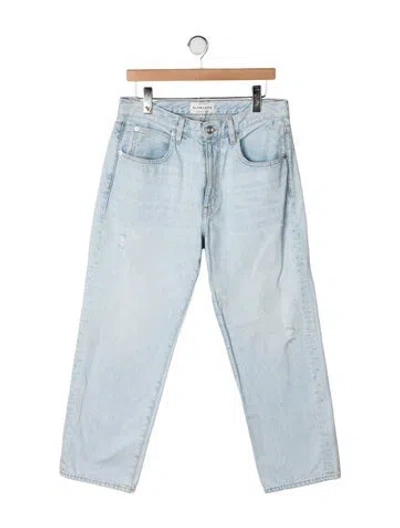 Pre-owned Slvrlake Mid-rise Straight Leg Jeans In Blue