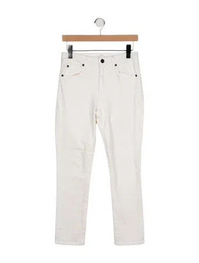 Pre-owned Slvrlake Mid-rise Straight Leg Jeans In Green