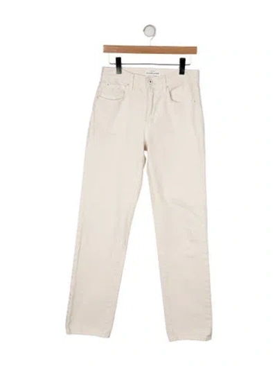 Pre-owned Slvrlake Mid-rise Straight Leg Jeans In Neutral