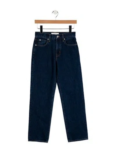 Pre-owned Slvrlake Mid-rise Straight Leg Jeans W/ Tags In Blue