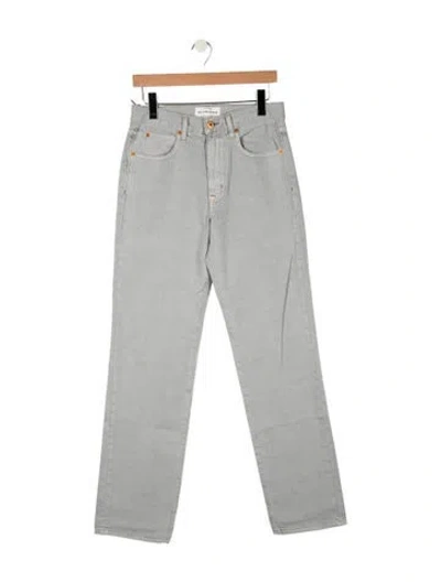 Pre-owned Slvrlake Mid-rise Straight Leg Jeans W/ Tags In Blue