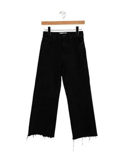 Pre-owned Slvrlake Mid-rise Wide Leg Jeans In Black