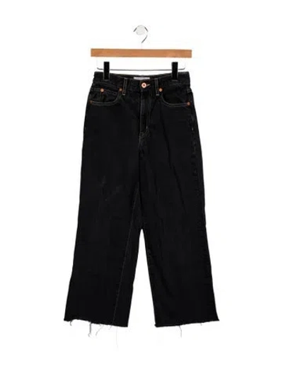 Pre-owned Slvrlake Mid-rise Wide Leg Jeans In Blue