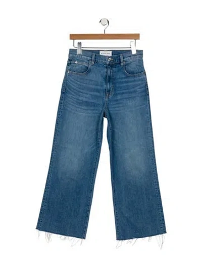 Pre-owned Slvrlake Mid-rise Wide Leg Jeans In Blue
