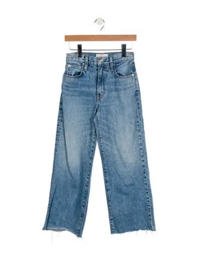 Pre-owned Slvrlake Mid-rise Wide Leg Jeans In Blue