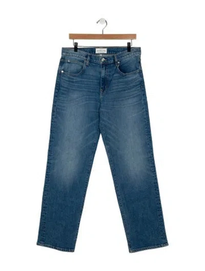 Pre-owned Slvrlake Mid-rise Wide Leg Jeans In Blue