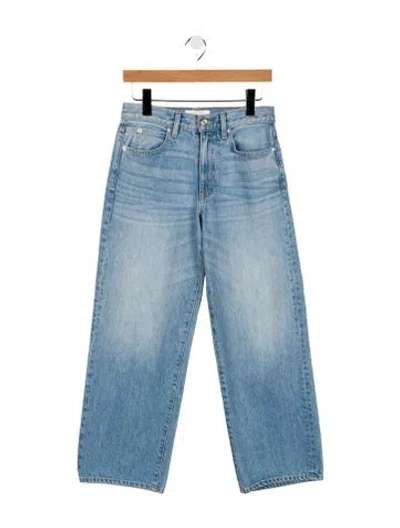 Pre-owned Slvrlake Mid-rise Wide Leg Jeans In Blue