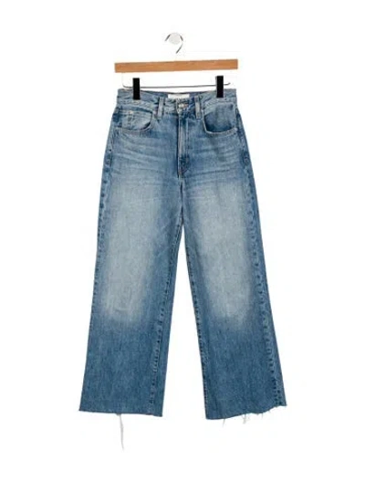 Pre-owned Slvrlake Mid-rise Wide Leg Jeans In Blue
