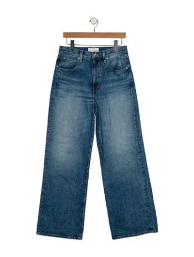 Pre-owned Slvrlake Mid-rise Wide Leg Jeans In Blue